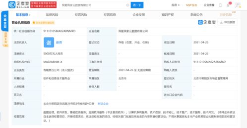 我愛我家投資成立云數據公司，注冊資本5000萬元，聚焦應用軟件服務
